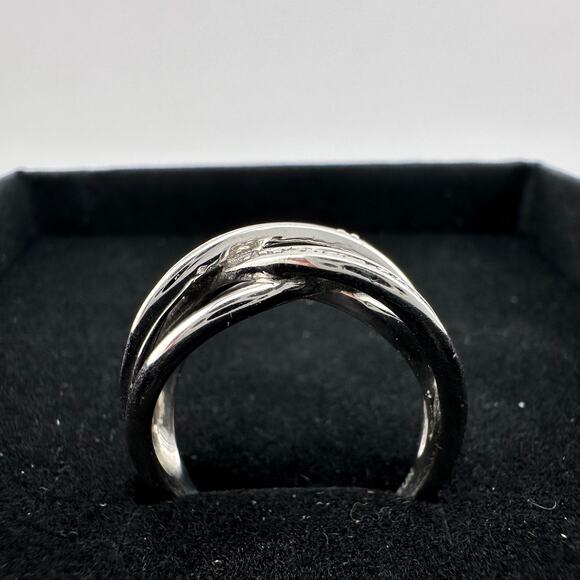 Beautiful Braided Strands Ring with Diamond Accent Size 7 - Picture 15 of 16